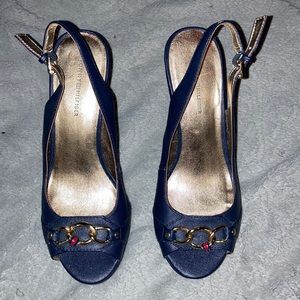 Women’s Navy Wedge Heels